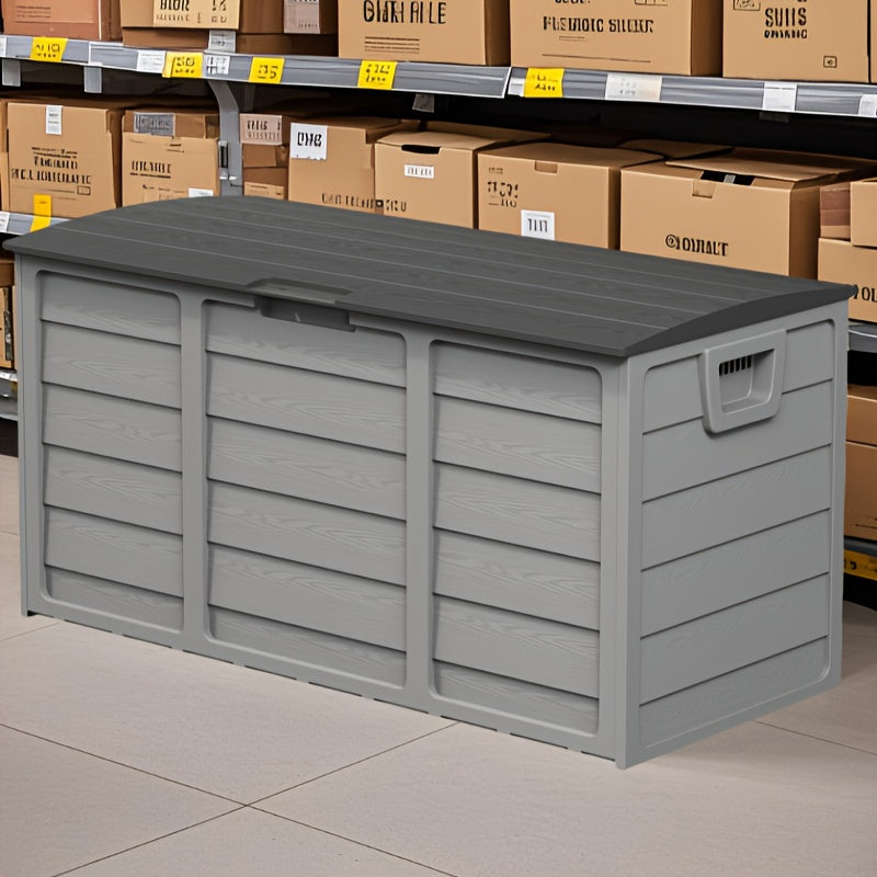 Outdoor Storage Box] 75 Gallon Resin Outdoor Storage Box
